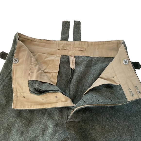 WWII German M43 Field Wool Trousers Pants Men’s 34” Waist WW2 - Picture 9 of 13